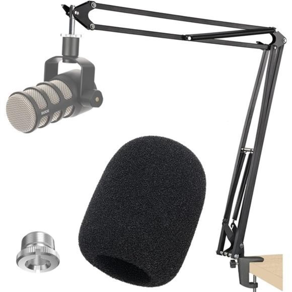 20+18.5in Rode Podmic Stand with Pop Filter, Professional Boom Arm - Picture 1 of 6